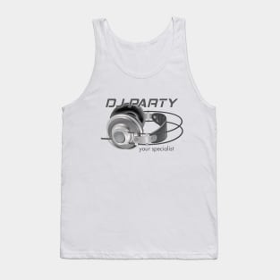 DJ Headphones, Party Specialist, Music Tank Top